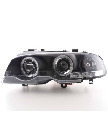 Set faro BMW Serie 3 E46 Coupe / Cabrio 98-02 nero