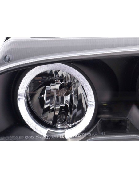 Set faro BMW Serie 3 E46 Coupe / Cabrio 98-02 nero