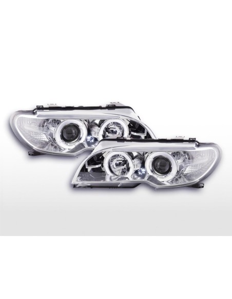 Set faro BMW Serie 3 E46 Coupe / Cabrio 03-05 cromato