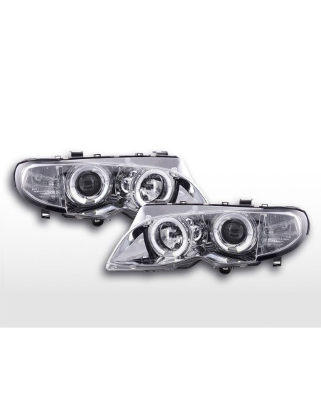 Set faro BMW Serie 3 E46 Limo / Touring 02-05 cromato