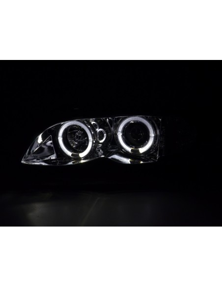 Set faro BMW Serie 3 E46 Limo / Touring 02-05 cromato
