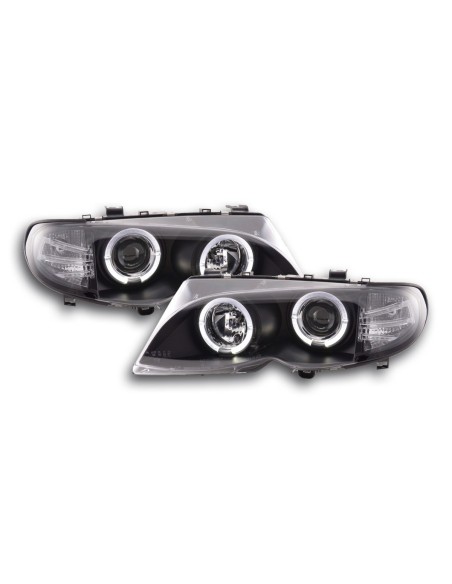 Set fari BMW Serie 3 E46 Limo / Touring 02-05 nero