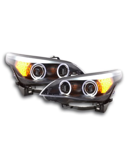 Set faro BMW Serie 5 E60 / E61 03-07 nero