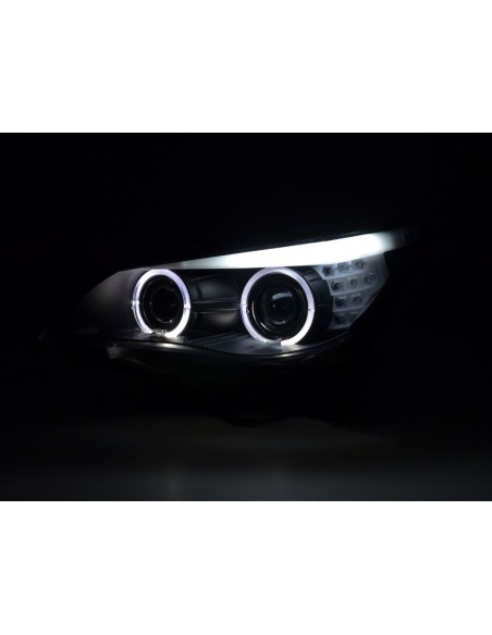 Set faro BMW Serie 5 E60 / E61 03-07 nero