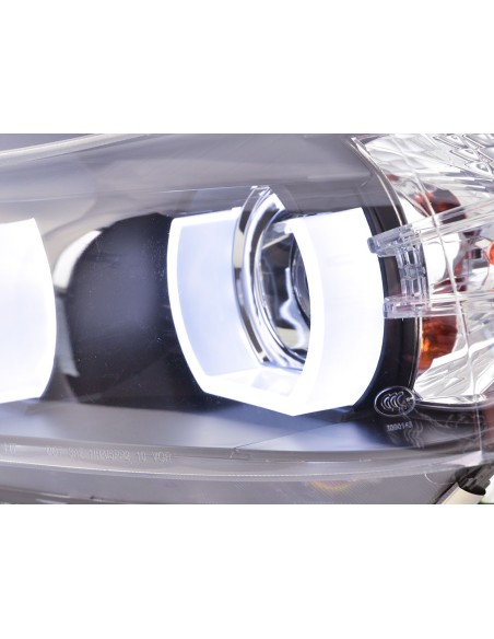 Set di fari Xenon Daylight LED DRL look BMW Serie 3 E90 / E91 05-08 nero