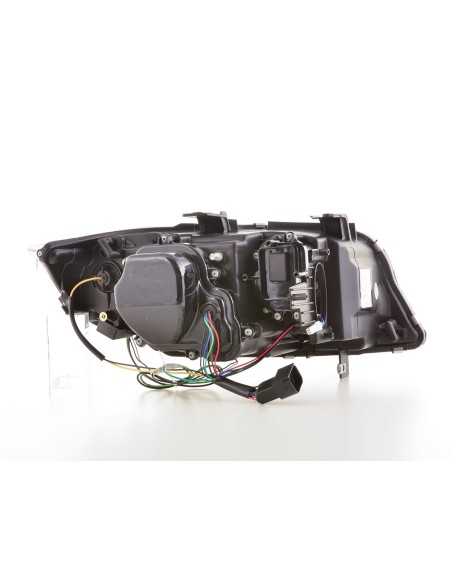 Set di fari Xenon Daylight LED DRL look BMW Serie 3 E90 / E91 05-08 nero