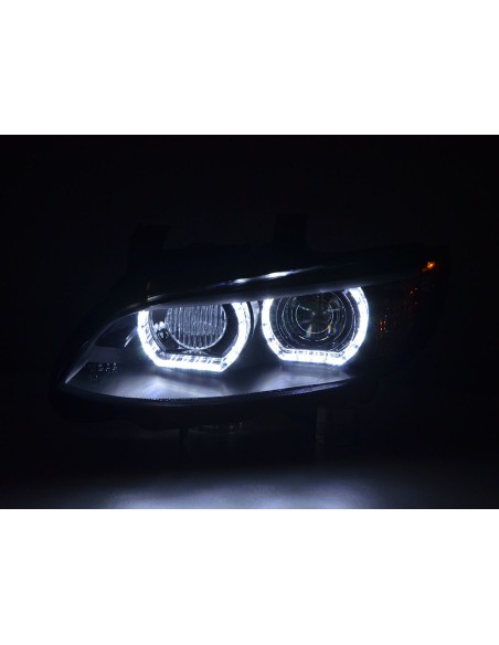 Set fari Xenon Daylight Luci di marcia diurna a LED BMW Serie 3 E92 / E93 06-10 nere