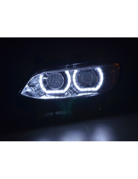 Set fari allo xeno, luce diurna a LED, luci di marcia diurna BMW Serie 3 E92 / E93 06-10 cromato