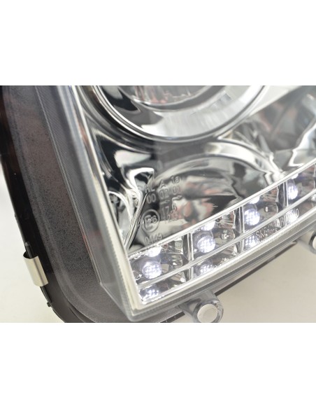 Set di fari Daylight Luci di marcia diurna a LED Dacia Duster dal 2014 cromate
