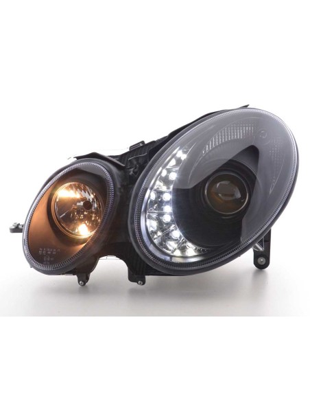 Daylight faro LED DRL look Mercedes Classe E 211 02-06 nero