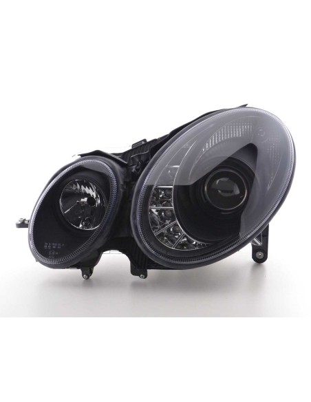 Daylight faro LED DRL look Mercedes Classe E 211 02-06 nero