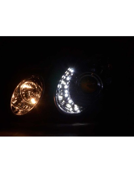 Faro Daylight LED DRL look Mercedes Classe E 211 02-06 cromato