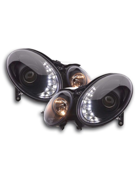 Daylight faro LED DRL look Mercedes Classe E 211 02-06 nero