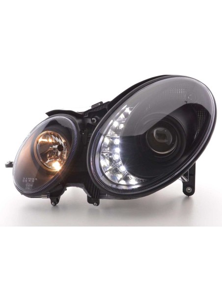 Daylight faro LED DRL look Mercedes Classe E 211 02-06 nero