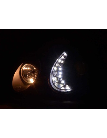 Daylight faro LED DRL look Mercedes Classe E 211 02-06 nero