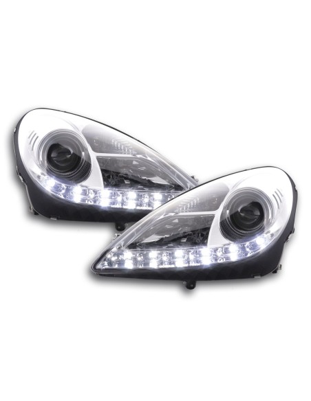 Faro Daylight LED DRL look Mercedes SLK 171 04-11 cromato