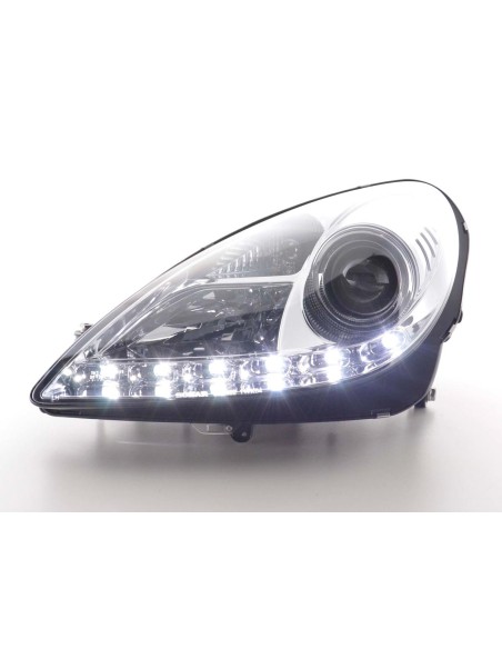 Faro Daylight LED DRL look Mercedes SLK 171 04-11 cromato