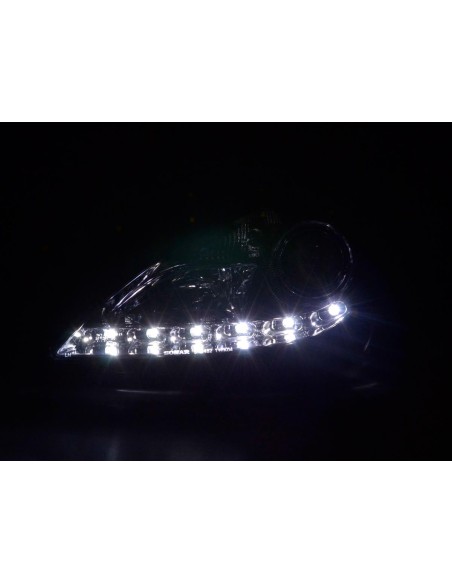 Faro Daylight LED DRL look Mercedes SLK 171 04-11 cromato