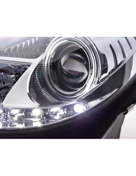 Faro Daylight LED DRL look Mercedes SLK 171 04-11 cromato
