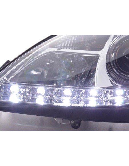 Faro Daylight LED DRL look Mercedes SLK 171 04-11 cromato
