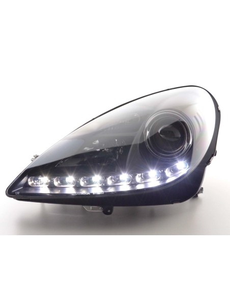 Daylight faro LED DRL look Mercedes SLK 171 04-11 nero