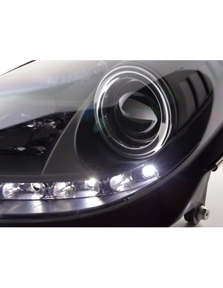 Daylight faro LED DRL look Mercedes SLK 171 04-11 nero
