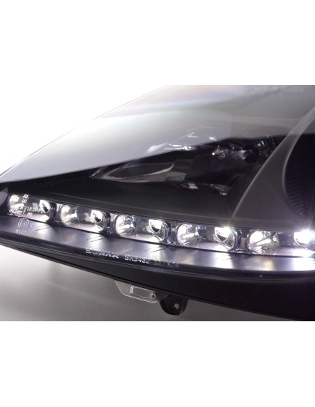 Daylight faro LED DRL look Mercedes SLK 171 04-11 nero