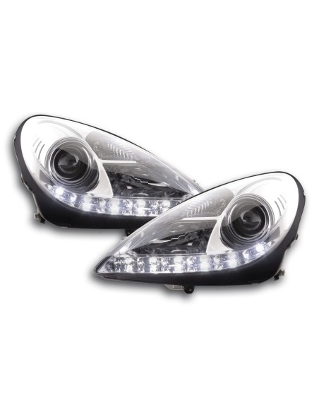 Faro Daylight LED DRL look Mercedes SLK R171 04-11 cromato
