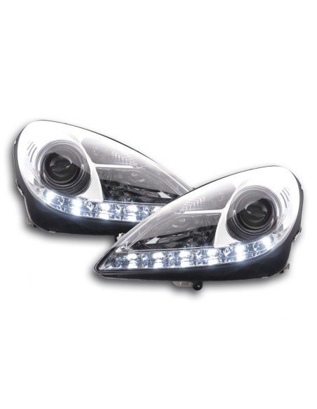 Fari Daylight Luci diurne a LED Mercedes SLK R171 cromate