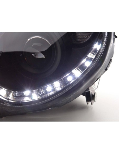 Faro Daylight LED DRL look Mercedes CLK tipo W209 04-09 nero