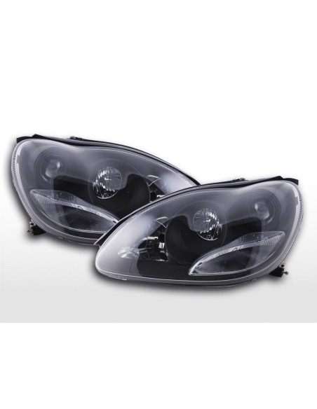 Set faro Mercedes Classe S tipo W220 98-01 nero