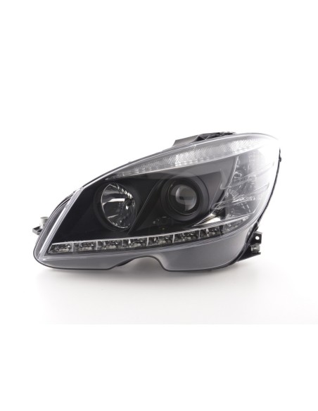 Daylight faro LED DRL look Mercedes Classe C W204 07-10 nero