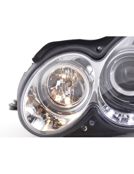 Faro Daylight LED DRL look Mercedes CLK W209 04-09 cromato