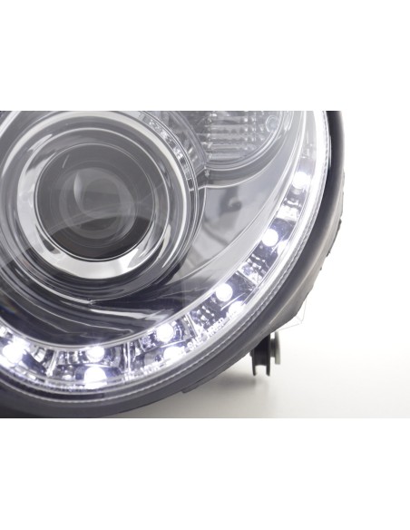 Faro Daylight LED DRL look Mercedes CLK W209 04-09 cromato