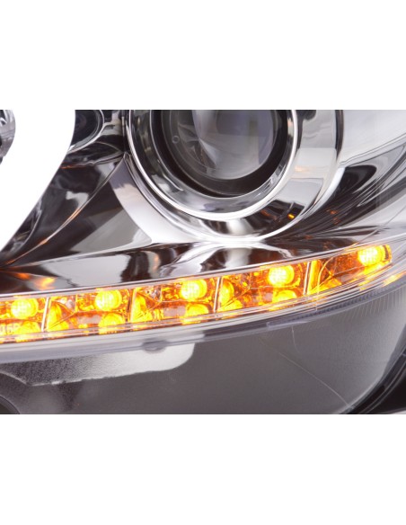 Faro Daylight LED DRL look Mercedes Classe C W204 11-14 cromato