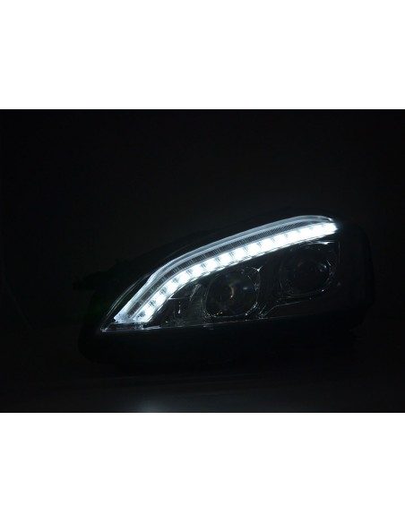 Faro Daylight LED DRL look Mercedes-Benz Classe S (221) 05-09 cromato
