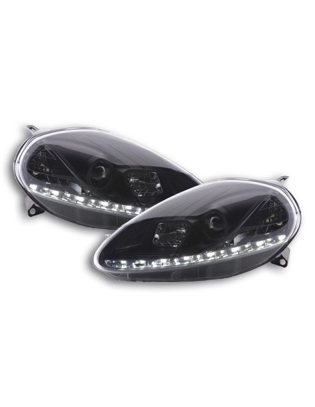 Faro Daylight Luci diurne a LED Fiat Grande Punto 199 nero