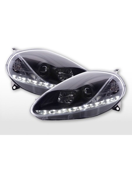 Faro Daylight Luci diurne a LED Fiat Grande Punto 199 nero