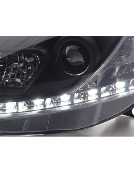 Faro Daylight Luci diurne a LED Fiat Grande Punto 199 nero
