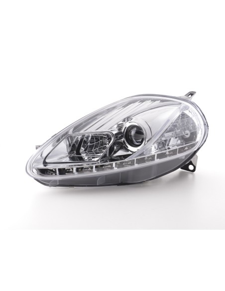 Faro Daylight LED DRL look Fiat Grande Punto tipo 199 05-08 cromato