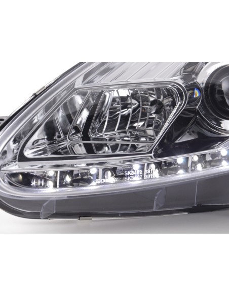 Faro Daylight LED DRL look Fiat Grande Punto tipo 199 05-08 cromato