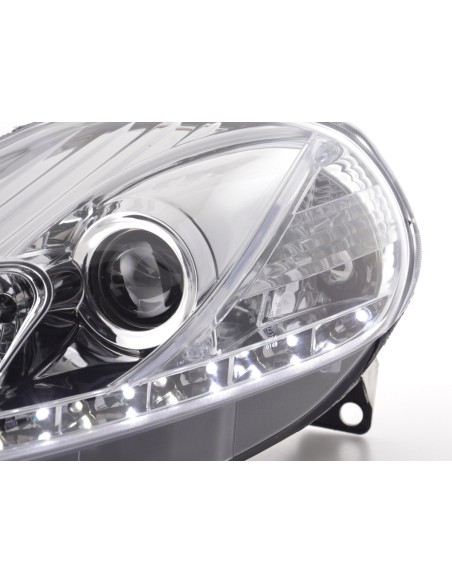 Faro Daylight LED DRL look Fiat Grande Punto tipo 199 05-08 cromato