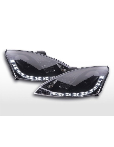 Faro Daylight Luci di marcia diurna a LED Ford Focus 1 C170 nero