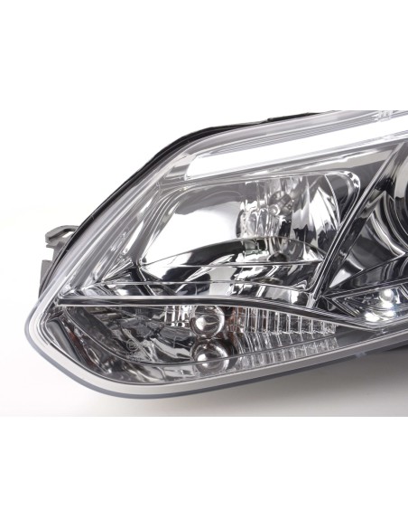 Faro Daylight LED DRL look Ford Focus 3 2010- cromato