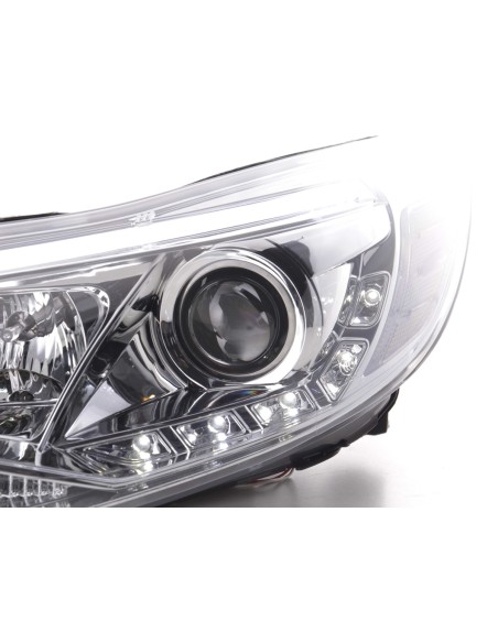 Faro Daylight LED DRL look Ford Focus 3 2010- cromato