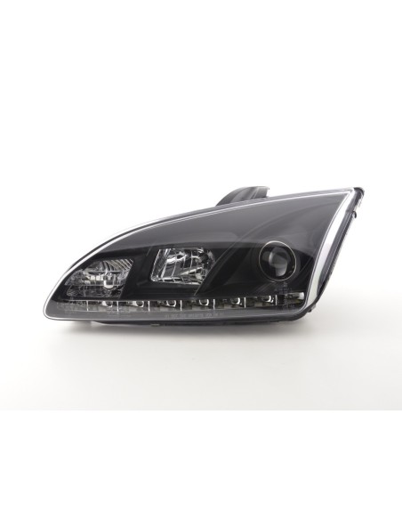 Daylight faro LED DRL look Ford Focus 4/5 porte. 05-08 nero per veicoli con guida a destra