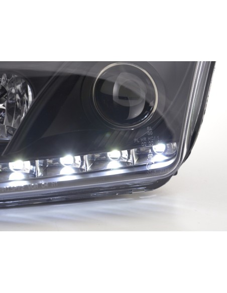 Daylight faro LED DRL look Ford Focus 4/5 porte. 05-08 nero per veicoli con guida a destra