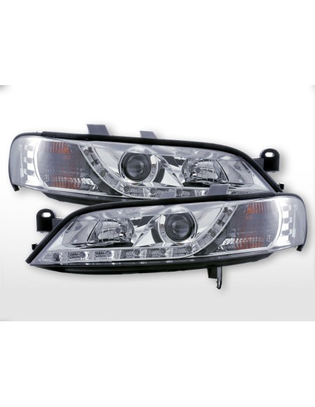 Faro diurno Luci di marcia diurna a LED Opel Vectra B 95-99 cromate