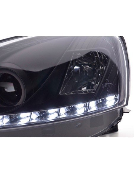 Faro Daylight Luci di marcia diurna a LED Opel Corsa C 01-06 nero