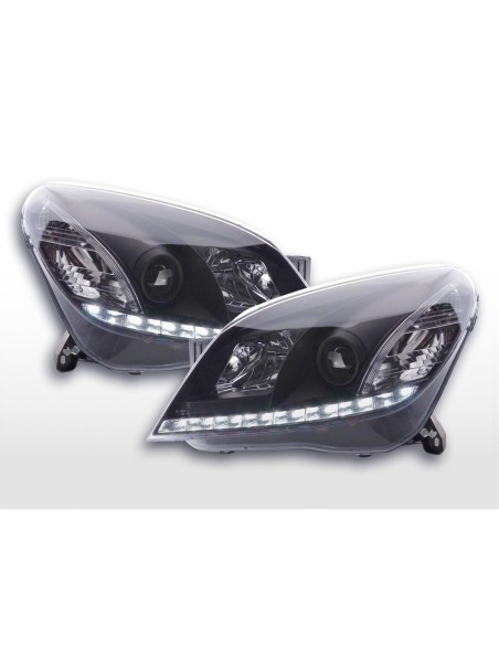 Faro Daylight Luci di marcia diurna a LED Opel Astra H 2004-2009 nero